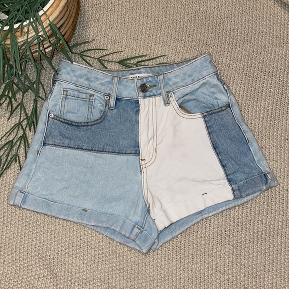 Pacsun Mom Shorts Hopper Patch Denim 